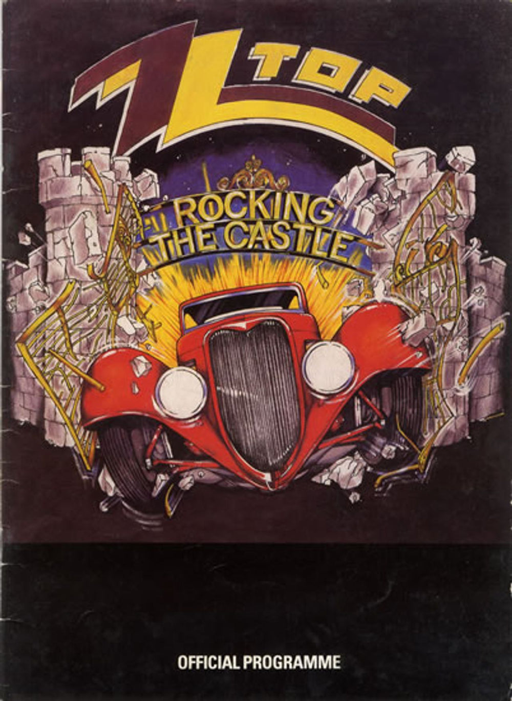 ZZ Top Rocking The Castle UK tour programme PROGRAMME