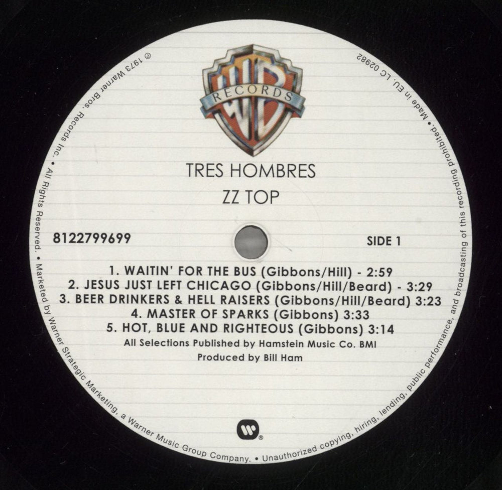 ZZ Top Tres Hombres - 180gm - EX UK vinyl LP album (LP record) ZZTLPTR877651