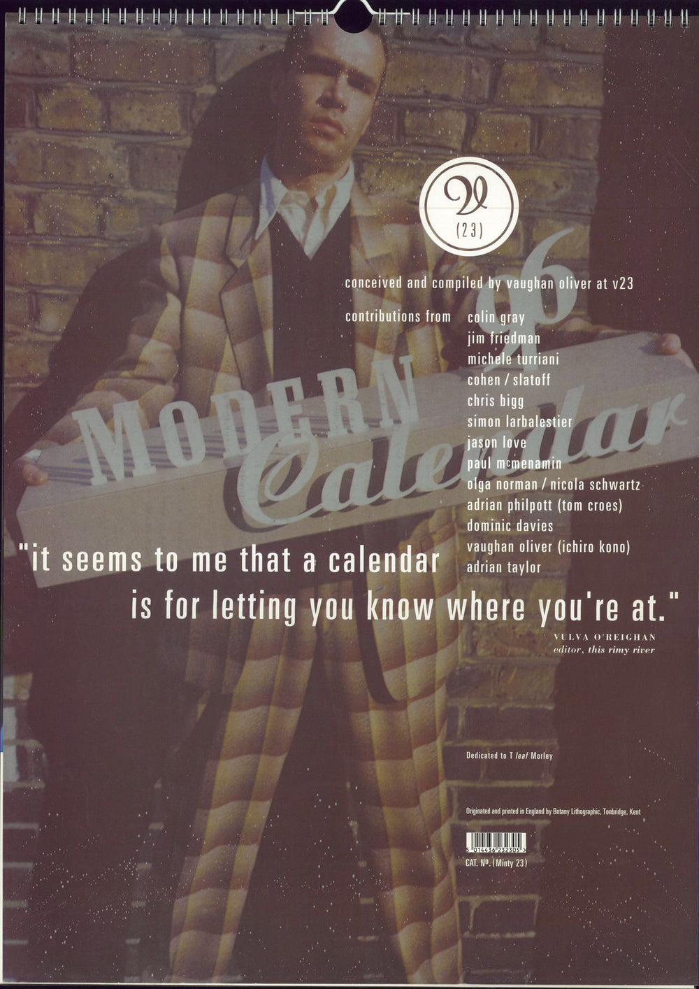 4.A.D.  Modern Calendar 96 + Box UK calendar MINTY23