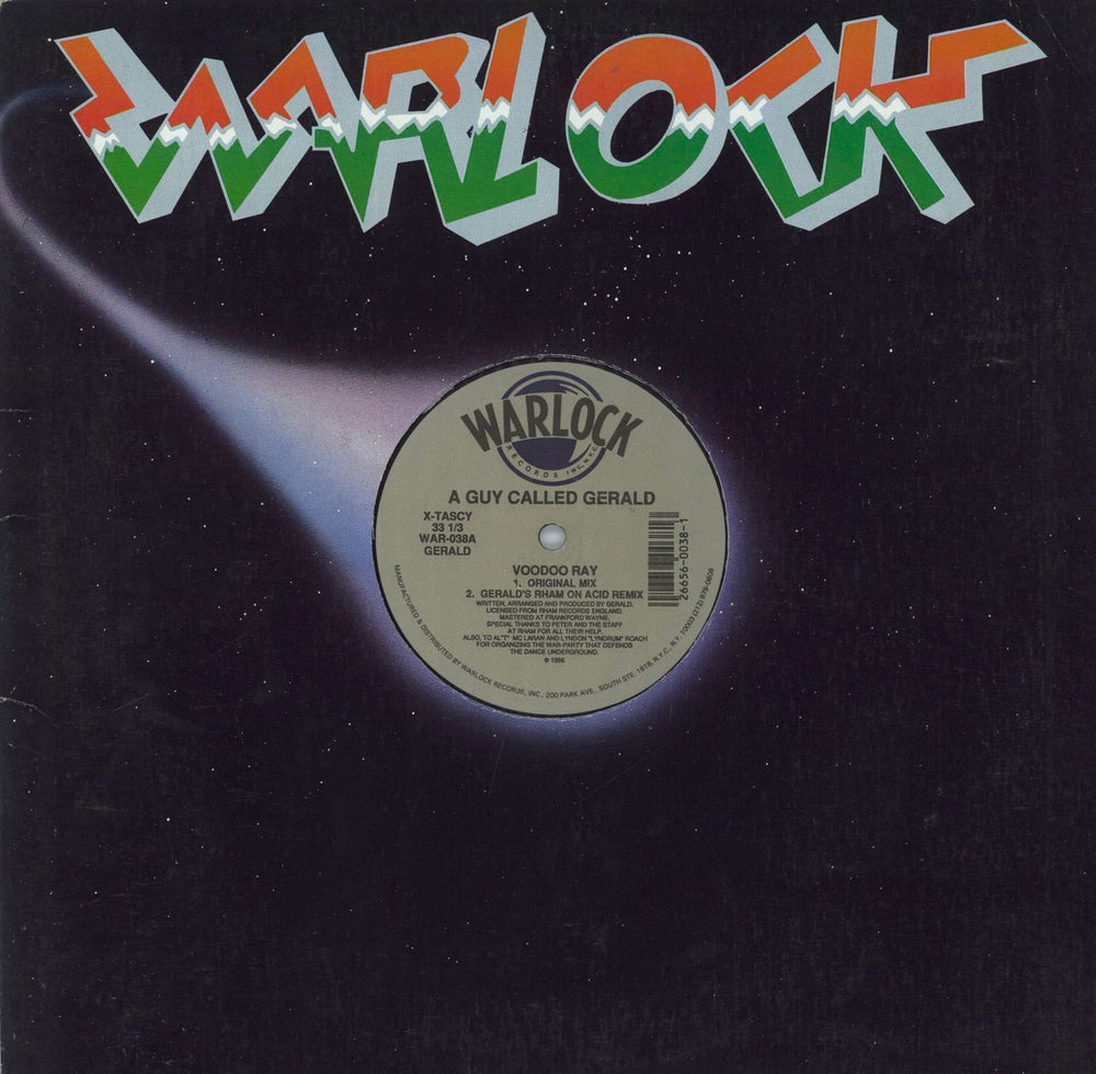 A Guy Called Gerald Voodoo Ray US 12" vinyl single (12 inch record / Maxi-single) WAR-038