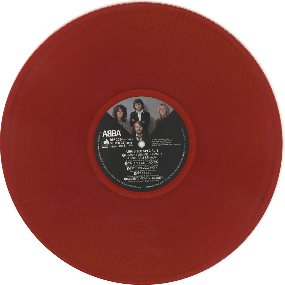 Abba Disco Special 1 - Red Vinyl - Complete Japanese vinyl LP album (LP record) ABBLPDI09112