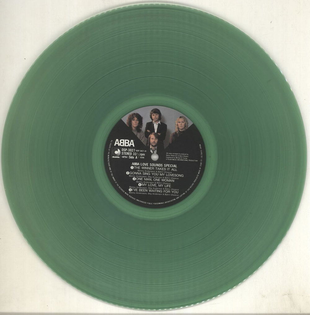 Abba Love Sounds Special - Green Vinyl + Obi Japanese vinyl LP album (LP record) ABBLPLO699914