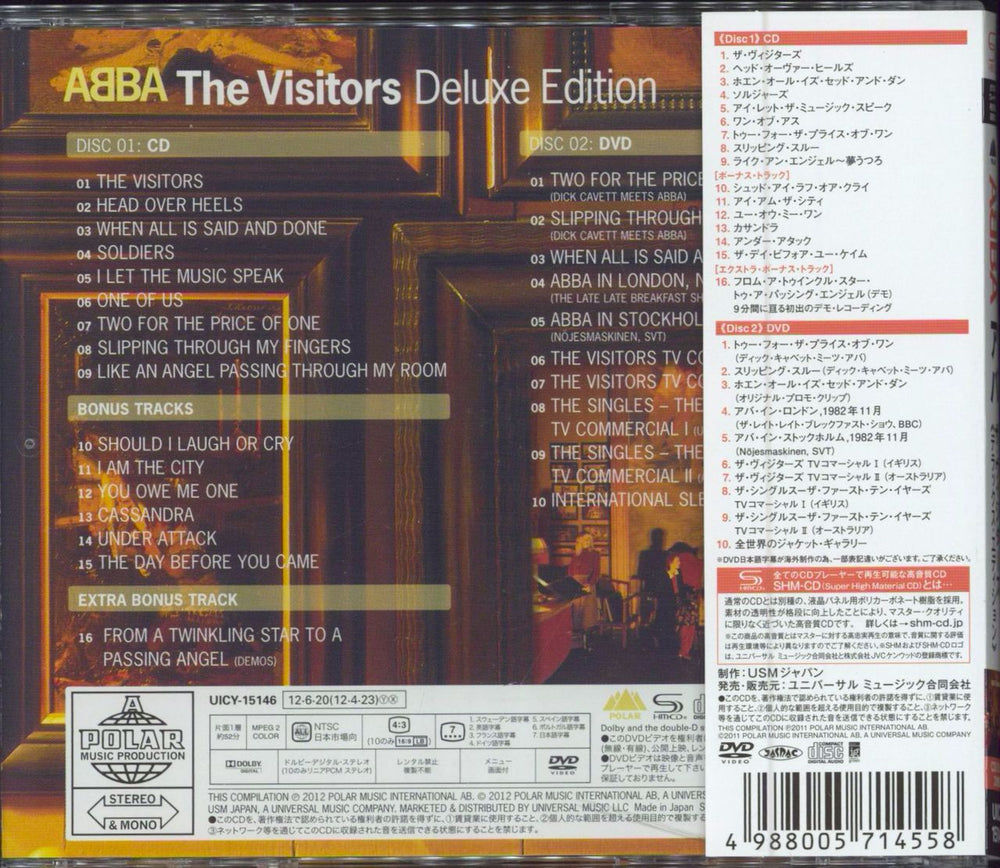 Abba The Visitors Japanese SHM CD 4988005714558