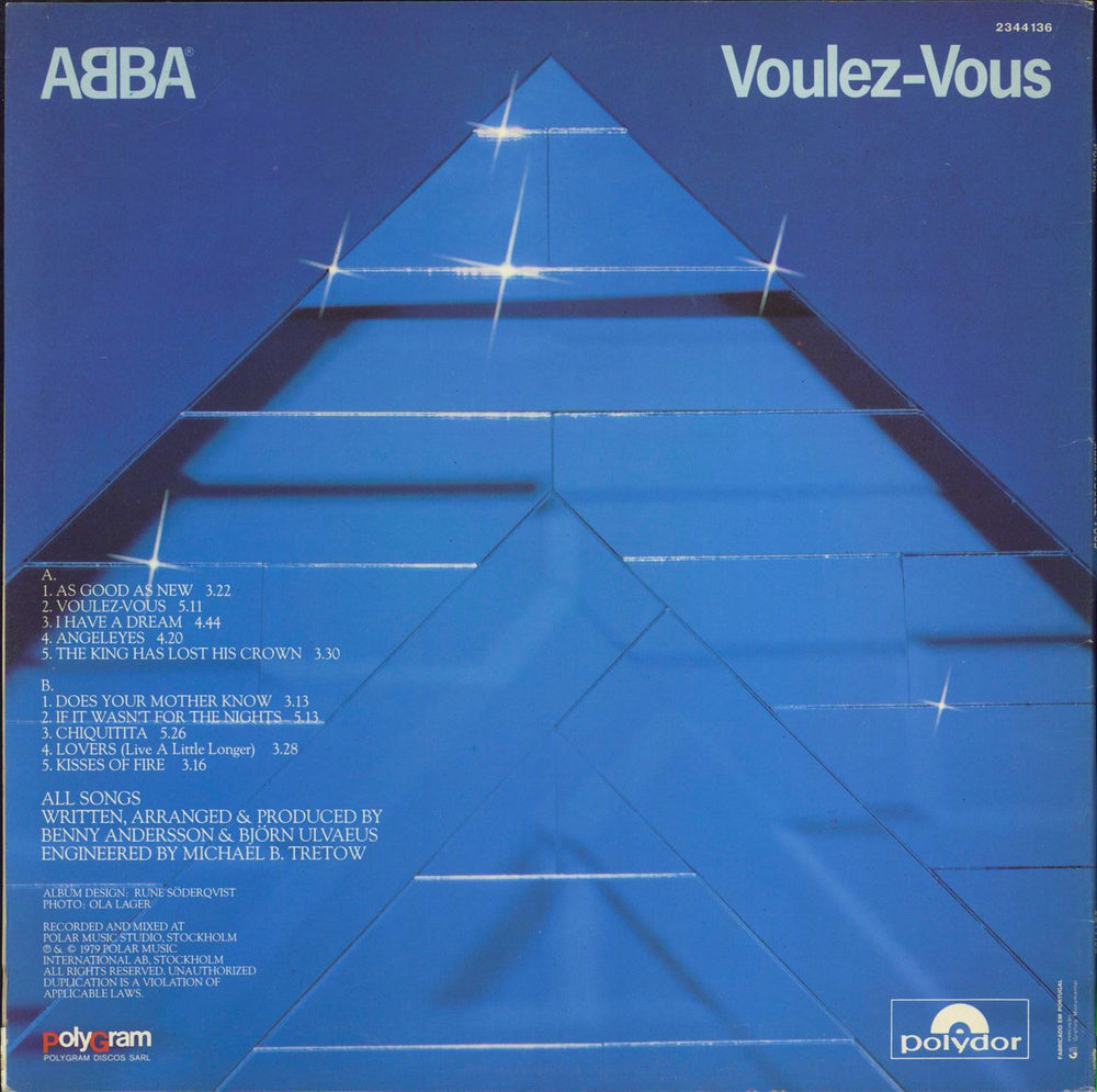 Abba Voulez-Vous Portugese vinyl LP album (LP record)