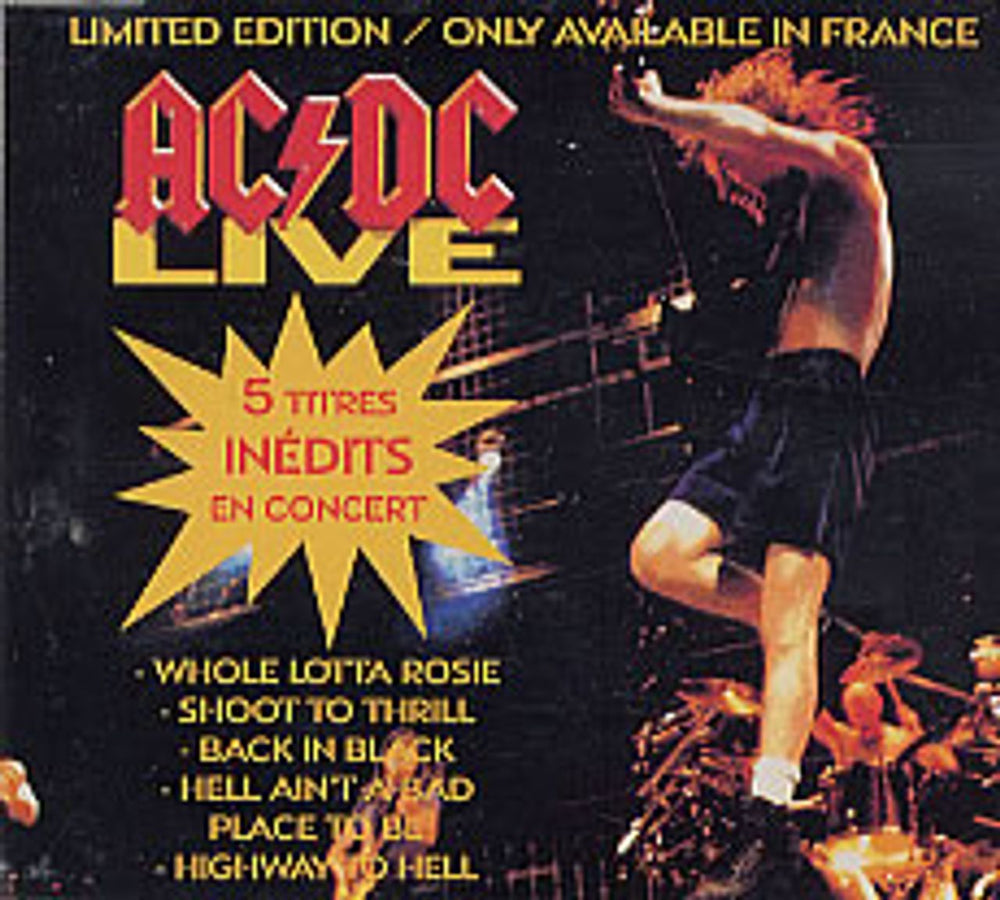 AC/DC 5 Titres Inedits En Concert - Sealed French CD single (CD5 / 5") 7567960652