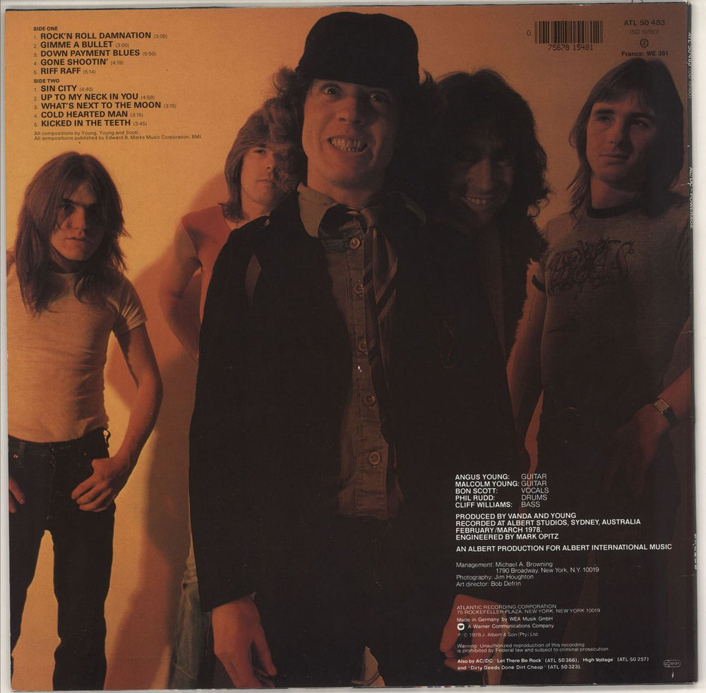 AC/DC Powerage - Barcoded sleeve German vinyl LP album (LP record) 075678154812