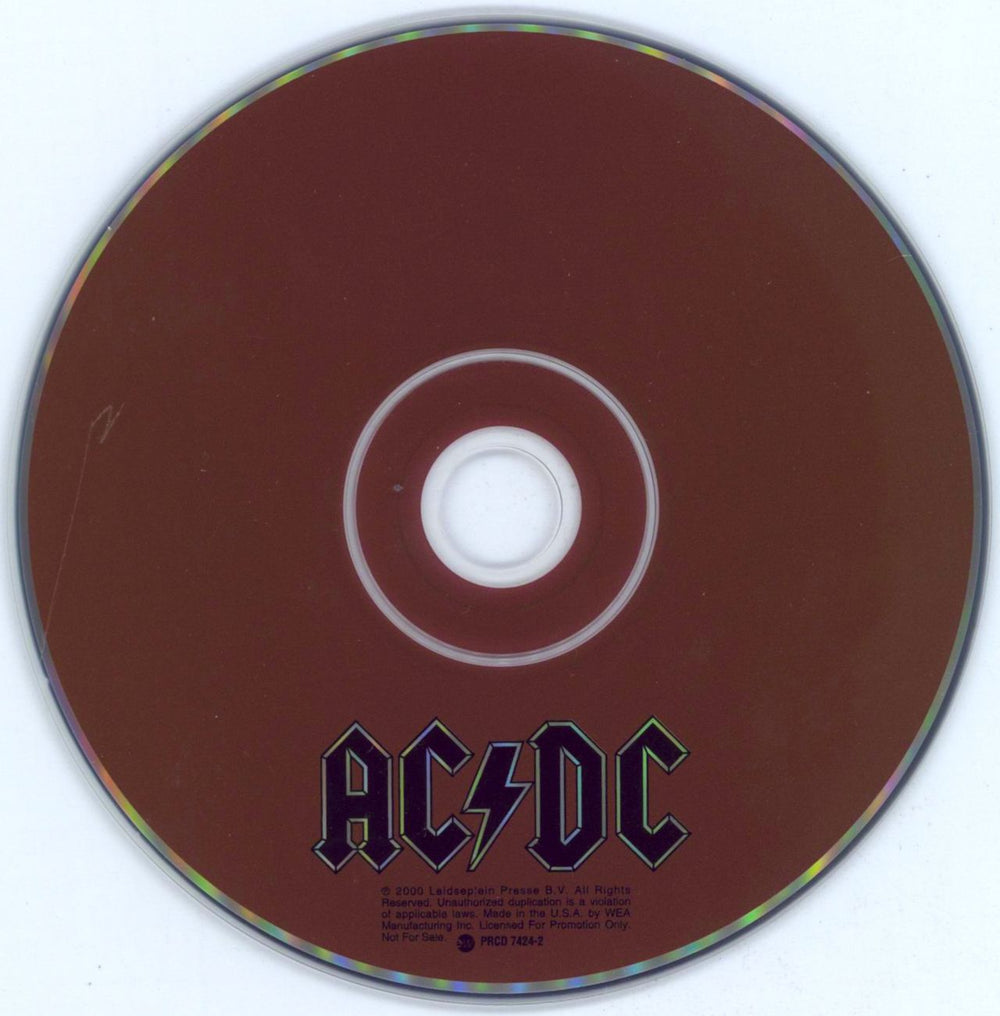 AC/DC Stiff Upper Lip US Promo CD single (CD5 / 5") ACDC5ST152573