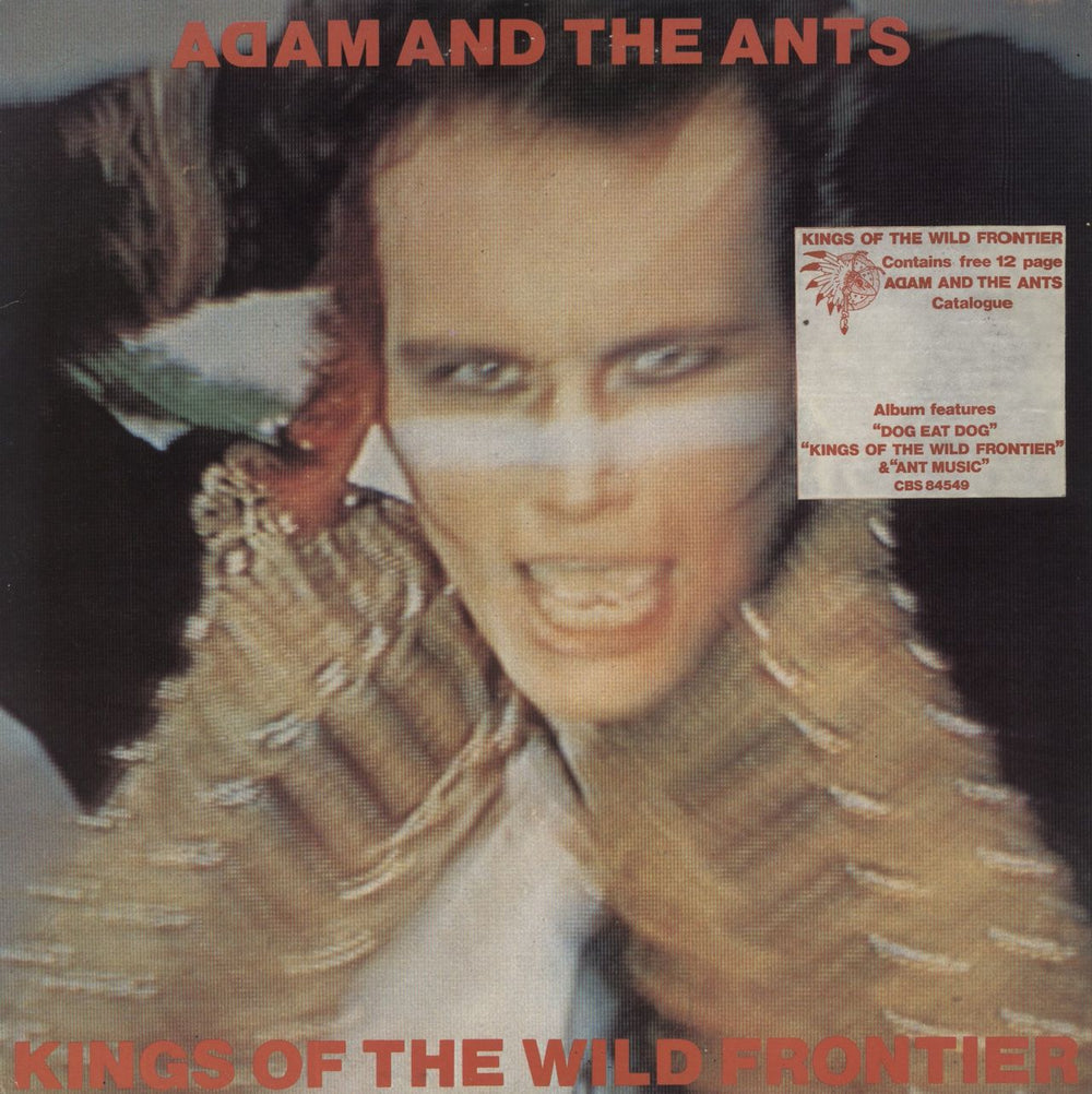 Adam & The Ants Kings Of The Wild Frontier - Stickered sleeve UK vinyl LP album (LP record) 84549