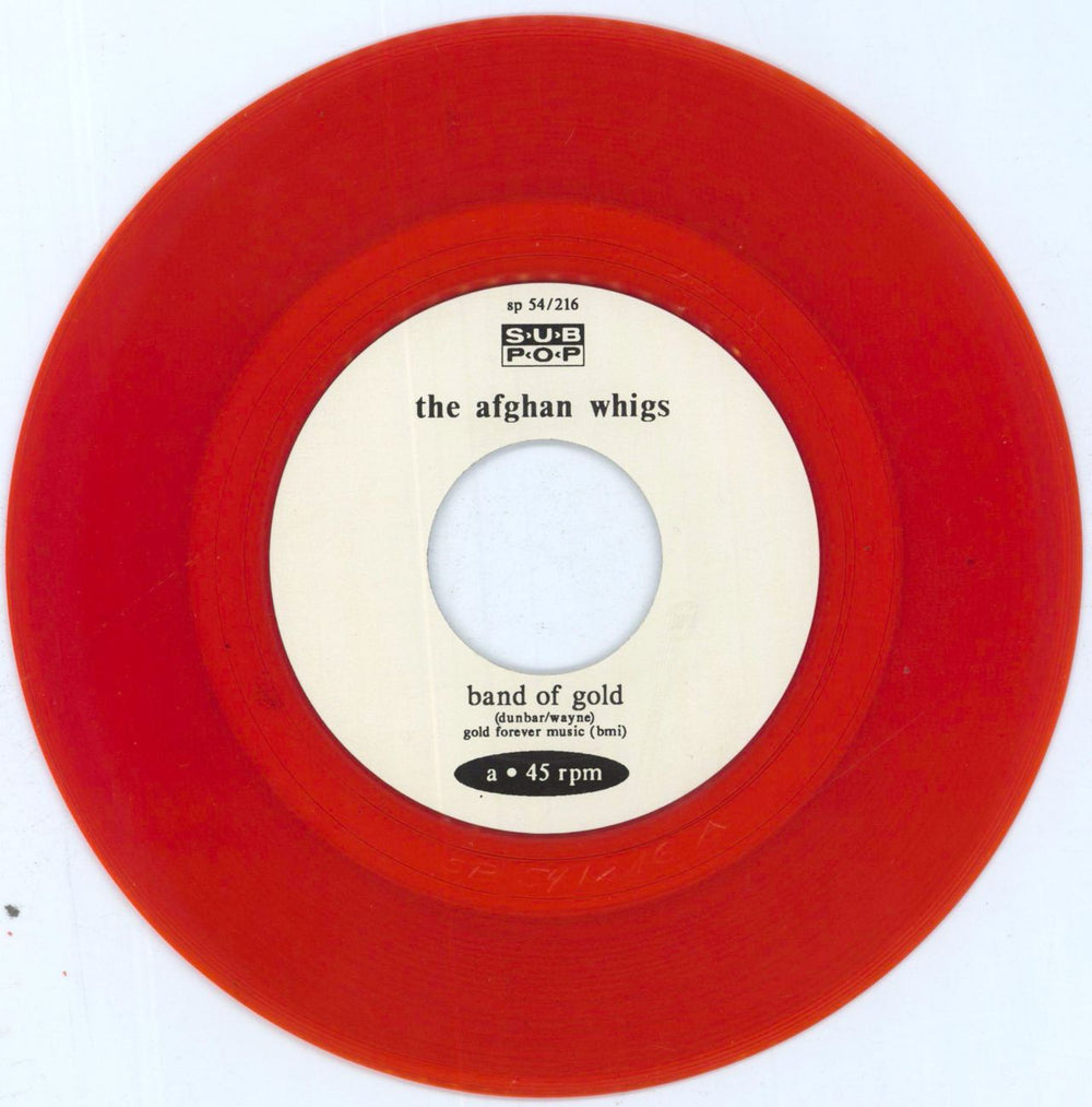 Afghan Whigs Uptown Avondale - Red Vinyl German 7" vinyl single (7 inch record / 45) AFG07UP126086