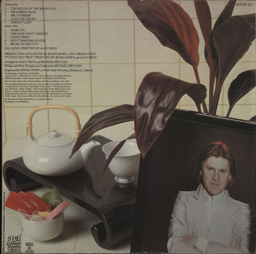 Alan Price Rising Sun UK vinyl LP album (LP record)