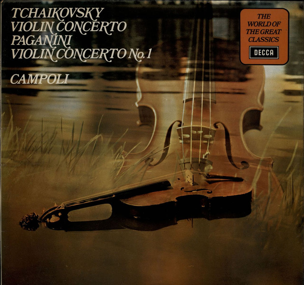 Alfredo Campoli Tchaikovsky: Violin Concerto / Paganini: Violin Concerto No. 1 UK vinyl LP album (LP record) SPA183