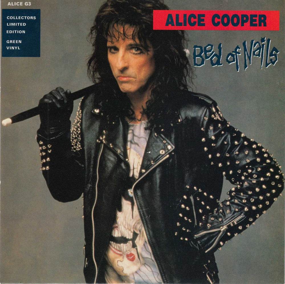 Alice Cooper Bed Of Nails - Green UK 7" vinyl single (7 inch record / 45) ALICEG3