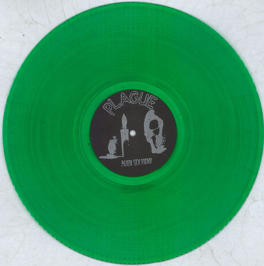 Alien Sex Fiend Stuff The Turkey - Green Vinyl UK 12" vinyl single (12 inch record / Maxi-single) ASF12ST825189