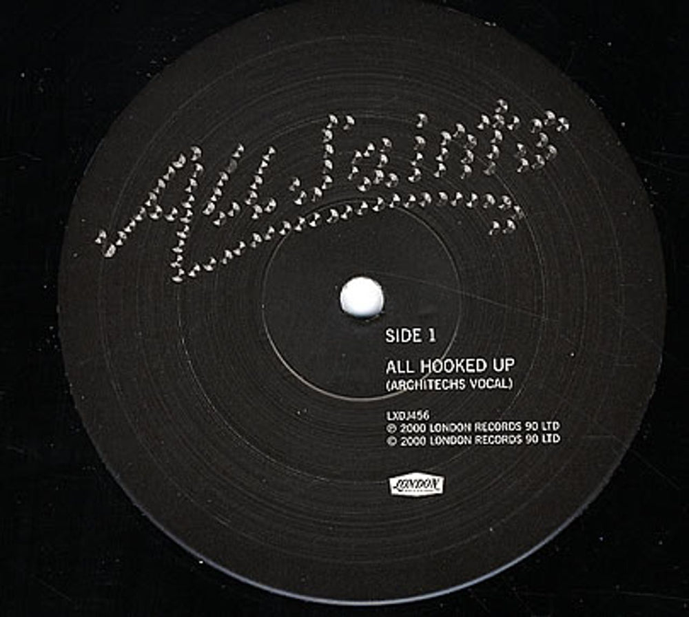 All Saints All Hooked Up UK Promo 12" vinyl single (12 inch record / Maxi-single) LXDJ456