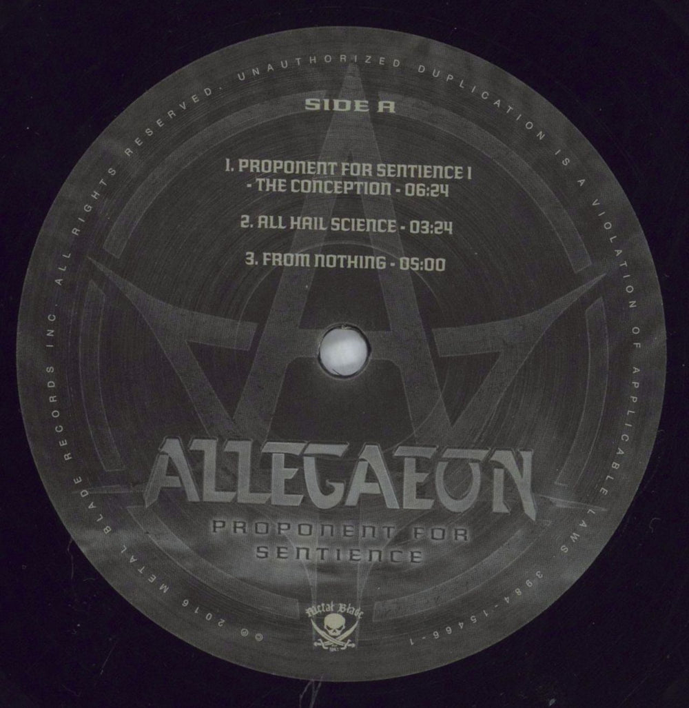 Allegaeon Proponent For Sentience - 180g UK 2-LP vinyl record set (Double LP Album) 6UX2LPR827276