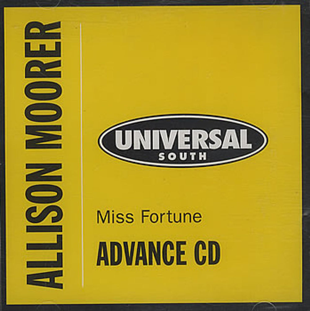 Allison Moorer Miss Fortune US Promo CD album (CDLP) UNSF-30009-2