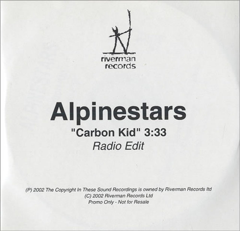 Alpinestars Carbon Kid UK Promo CD-R acetate CD-R ACETATE