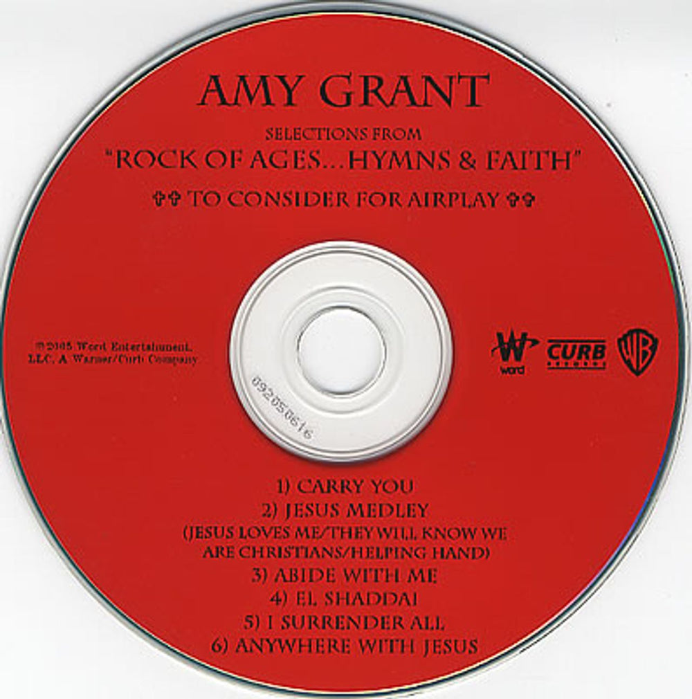 Amy Grant Selections From Rock Of Ages... Hymns & Faith US CD-R acetate CDR ACETATE