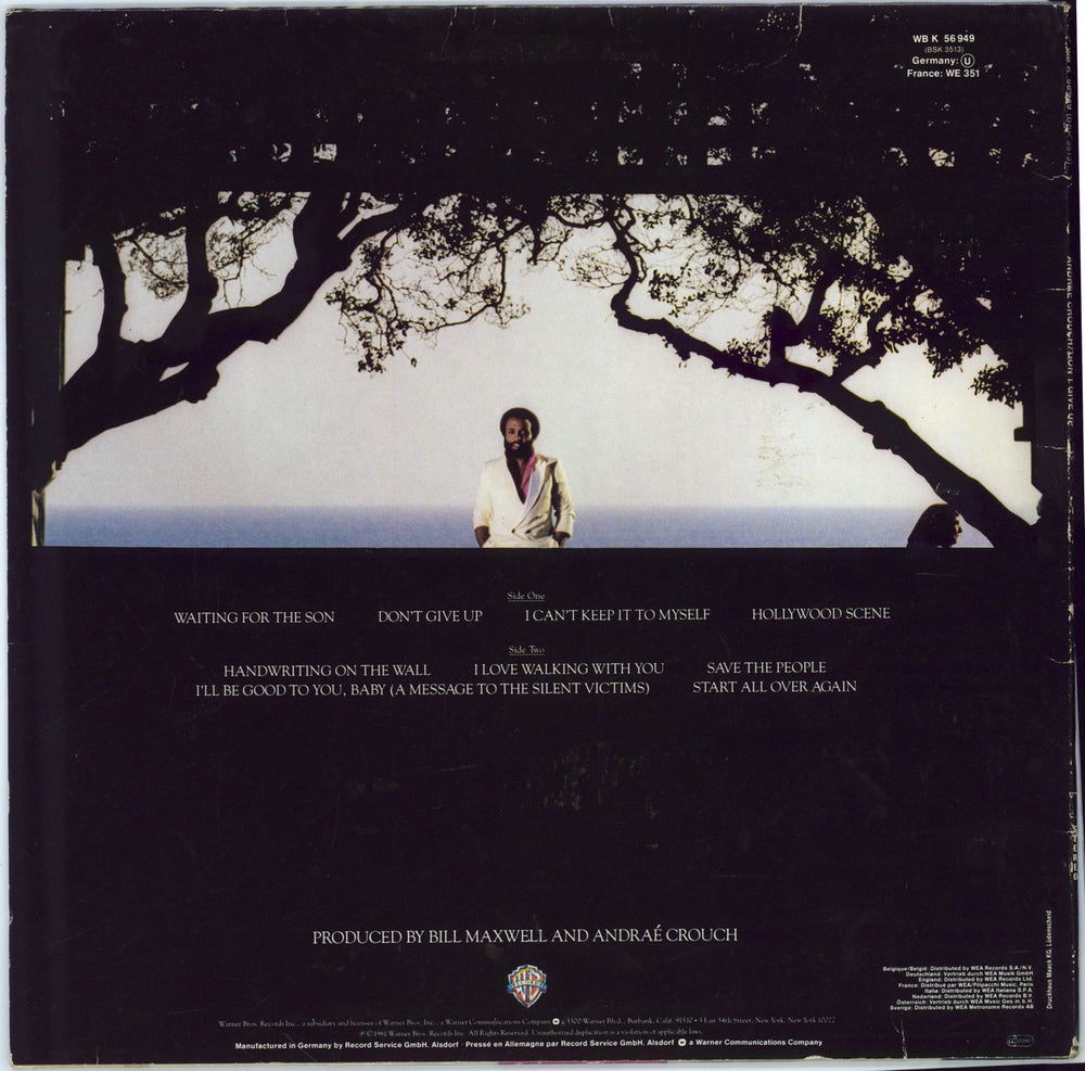 Andraé Crouch Don't Give Up German vinyl LP album (LP record)