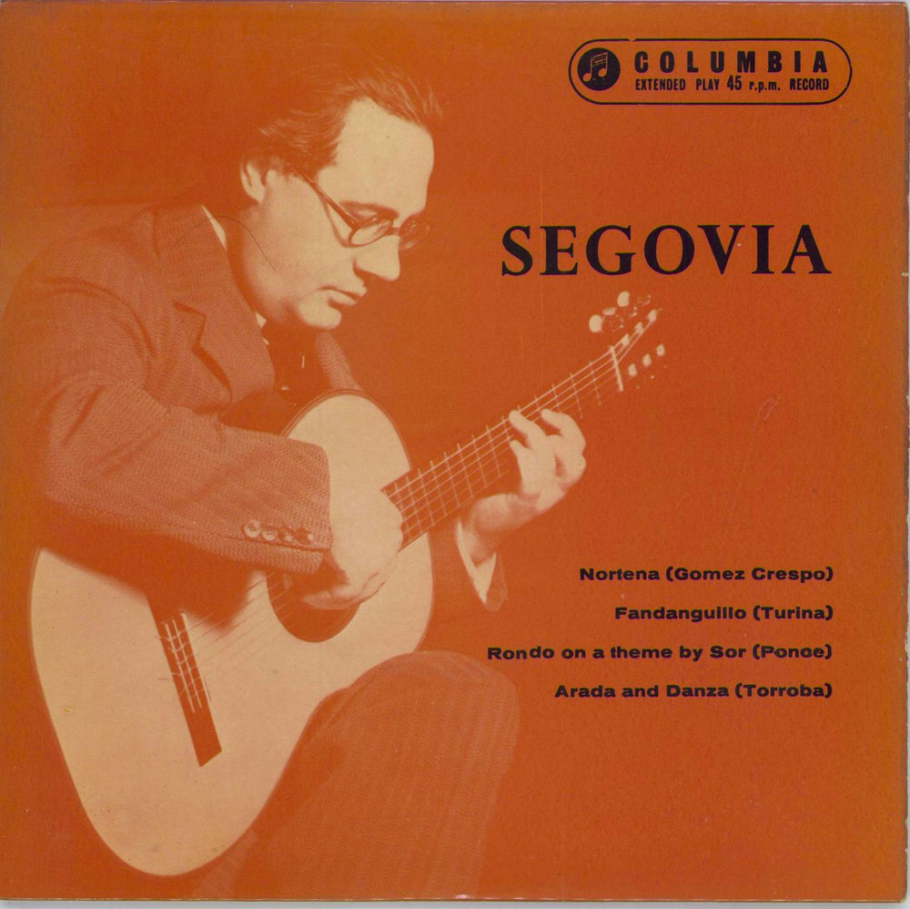 Andrés Segovia Segovia UK 7" vinyl single (7 inch record / 45) SEL1592