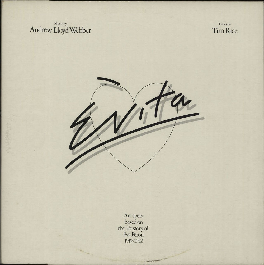 Andrew Lloyd Webber & Tim Rice Evita Dutch 2-LP vinyl record set (Double LP Album) 5C15498344/5