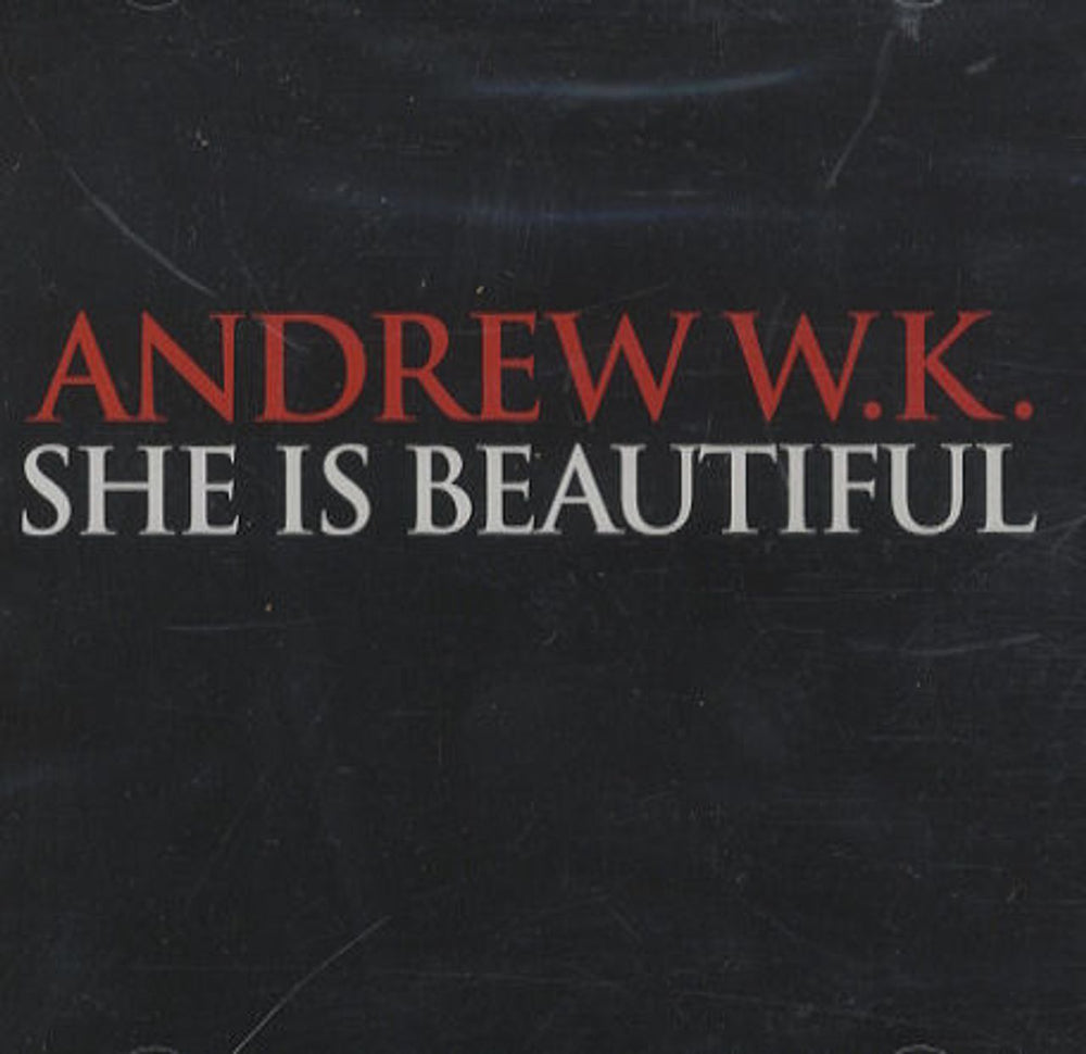 Andrew W.K. She Is Beautiful US Promo CD single (CD5 / 5") ISLR15592-2