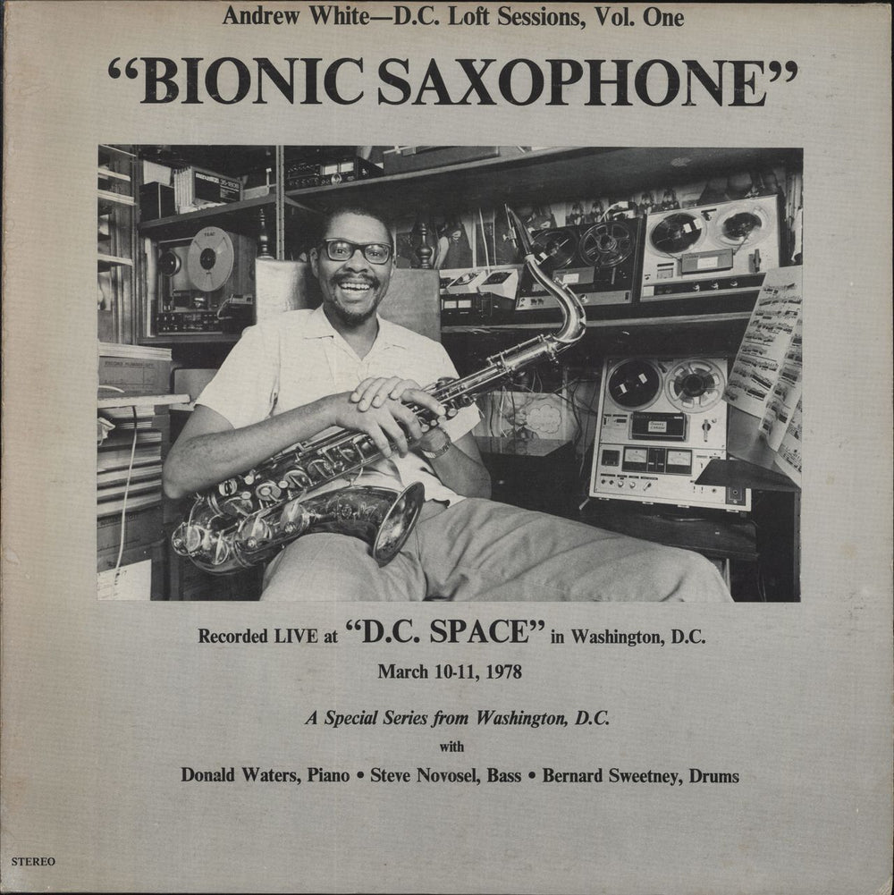 Andrew White Bionic Saxophone US vinyl LP album (LP record) AM-33