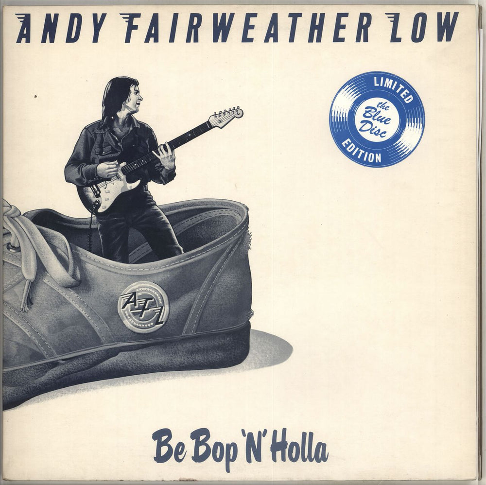 Andy Fairweather-Low Be Bop 'N' Holla - Blue Vinyl UK vinyl LP album (LP record) AMLH64602