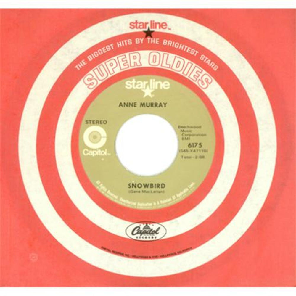 Anne Murray Snowbird US 7" vinyl single (7 inch record / 45) 6175