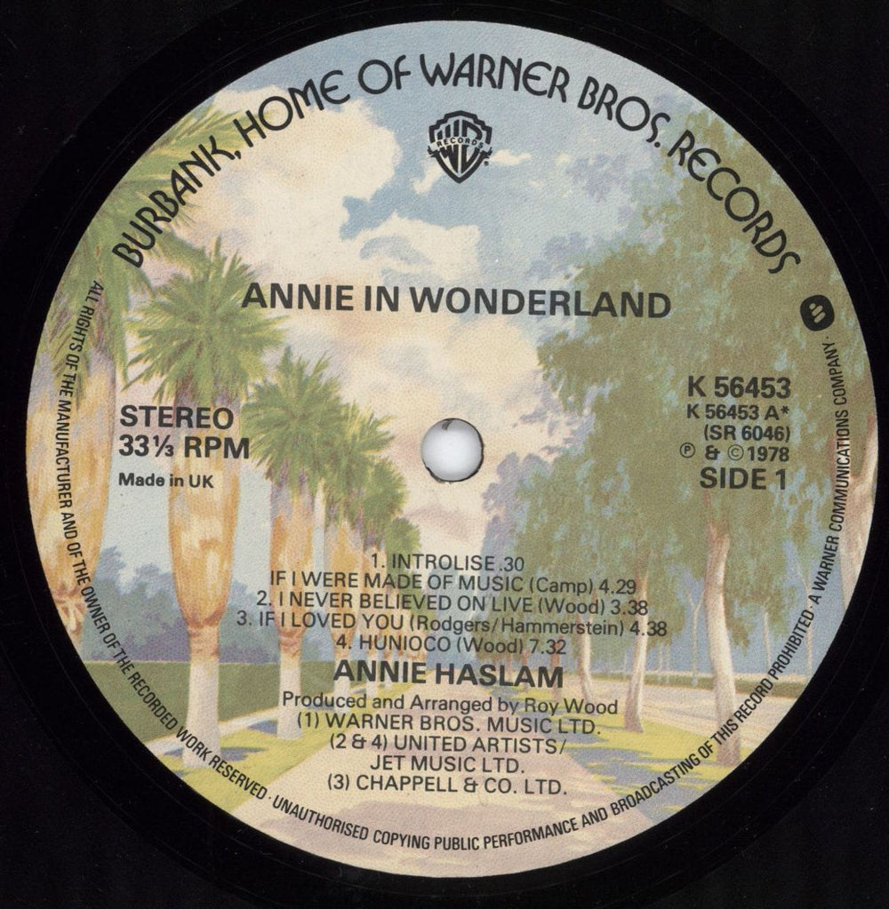 Annie Haslam Annie In Wonderland - Gatefold - EX UK vinyl LP album (LP record) AHSLPAN777100