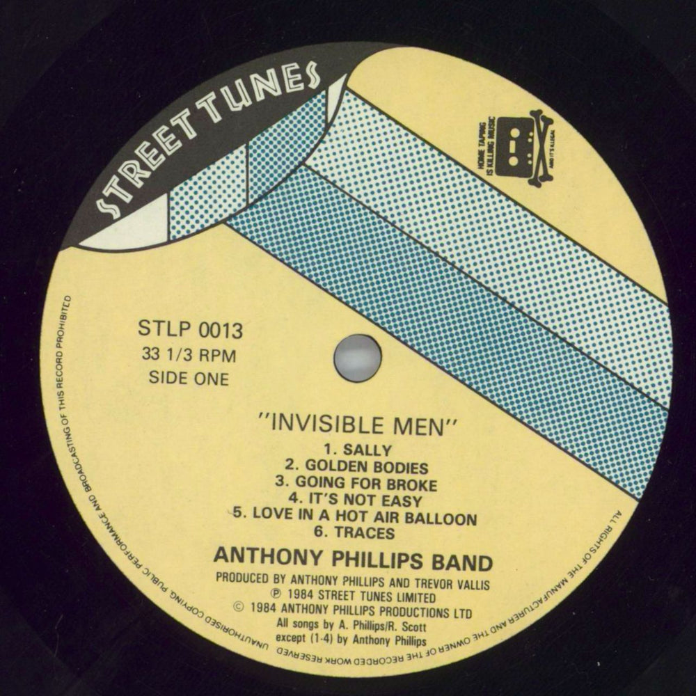 Anthony Phillips Invisible Men UK vinyl LP album (LP record) AYPLPIN820164