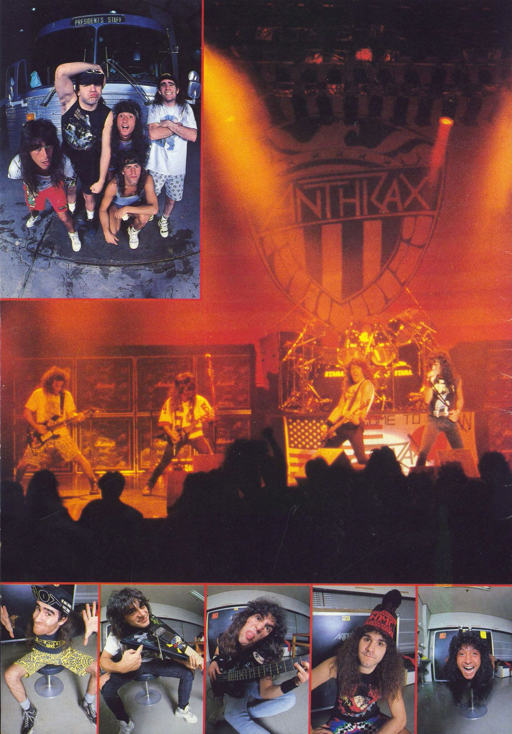Anthrax Among The Living Tour '87 UK tour programme