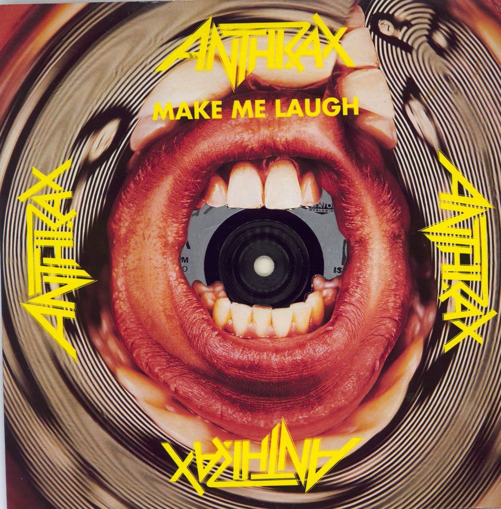 Anthrax Make Me Laugh - Injection + Die-Cut Sleeve UK 7" vinyl single (7 inch record / 45) ISC379