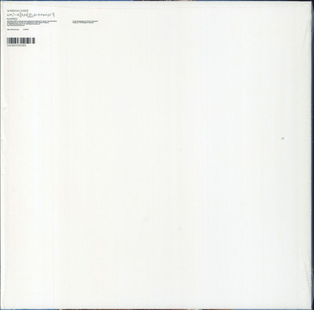 Aphex Twin Windowlicker UK 12" vinyl single (12 inch record / Maxi-single) 5021603105065