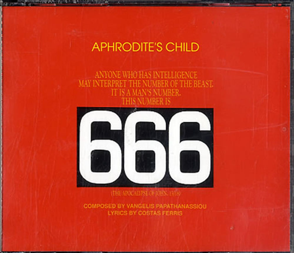 Aphrodite's Child 666 - Six Six Six German 2 CD album set (Double CD) 838430-2