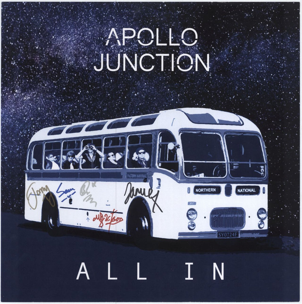 Apollo Junction All In - Signed Print UK picture disc LP (vinyl picture disc album)