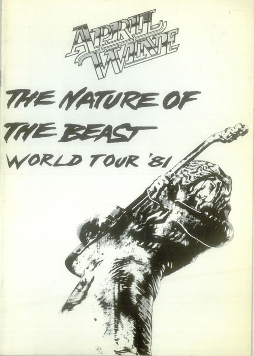 April Wine The Nature Of The Beat World Tour '81 UK tour programme TOUR PROGRAMME