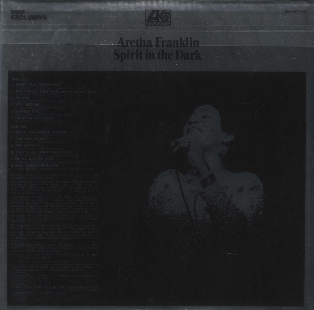 Aretha Franklin Spirit In The Dark - 180gm Blue Galaxy Vinyl US vinyl LP album (LP record)