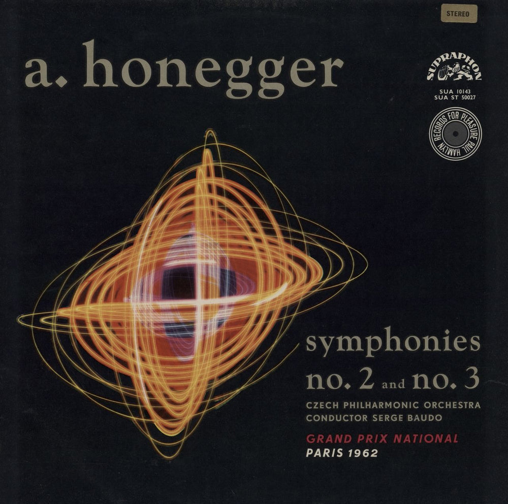 Arthur Honegger Symphonies No. 2 And No. 3 - 1st UK vinyl LP album (LP record) SUAST50027