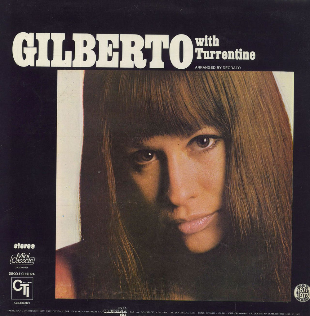 Astrud Gilberto Gilberto With Turrentine Brazilian vinyl LP album (LP record)