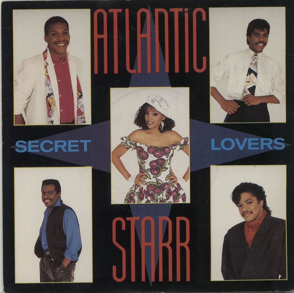 Atlantic Starr Secret Lovers - Silver Injection Labels + Picture Sleeve UK 7" vinyl single (7 inch record / 45) AM307