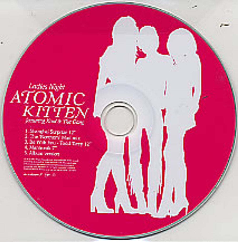 Atomic Kitten Ladies Night UK Promo CD single (CD5 / 5") CDSINCDJXX53