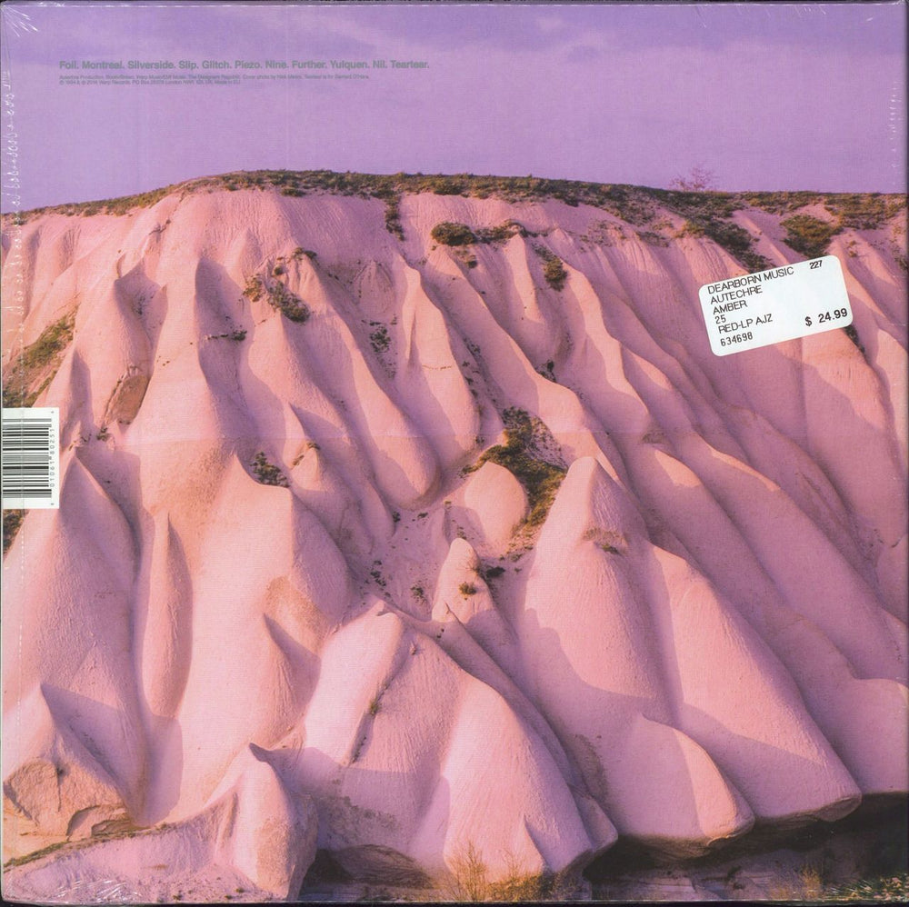 Autechre Amber - sealed UK 2-LP vinyl record set (Double LP Album) 801061802516