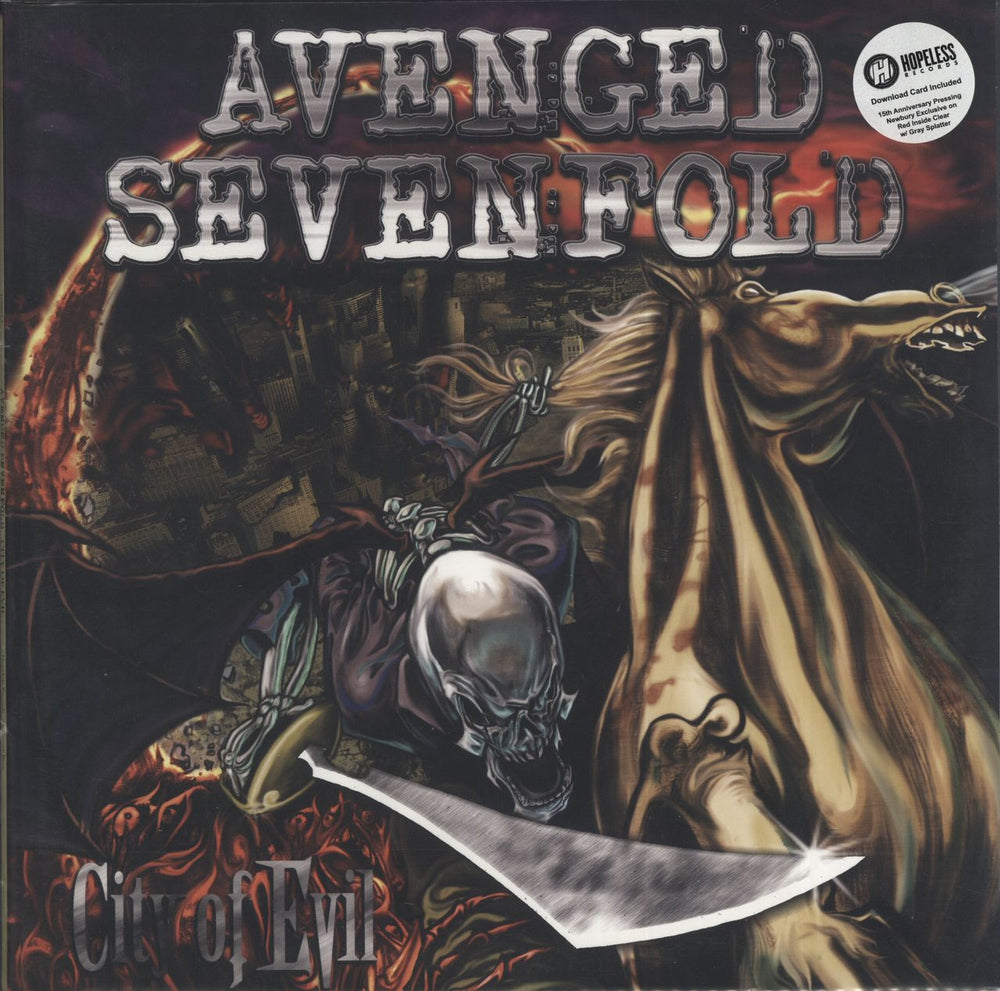 Avenged Sevenfold City Of Evil US vinyl LP album (LP record) HR682-1