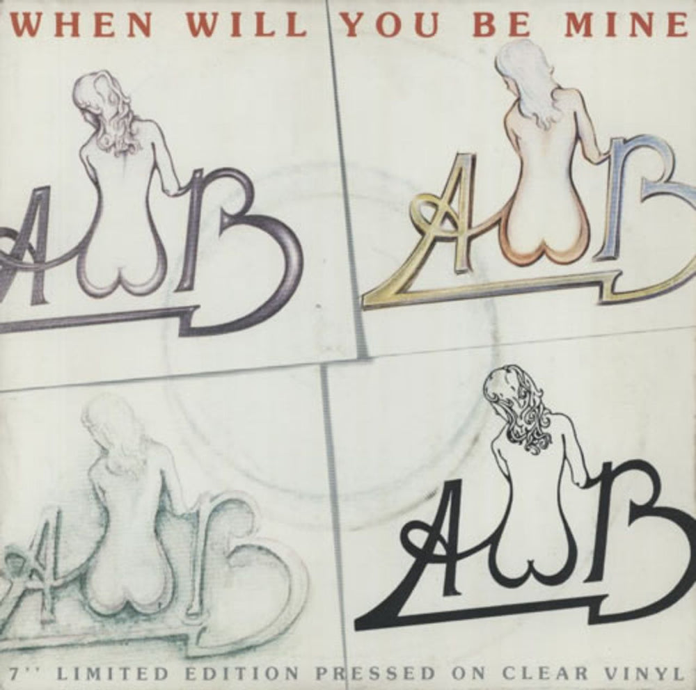Average White Band When Will You Be Mine - Clear vinyl UK 7" vinyl single (7 inch record / 45) XB1096