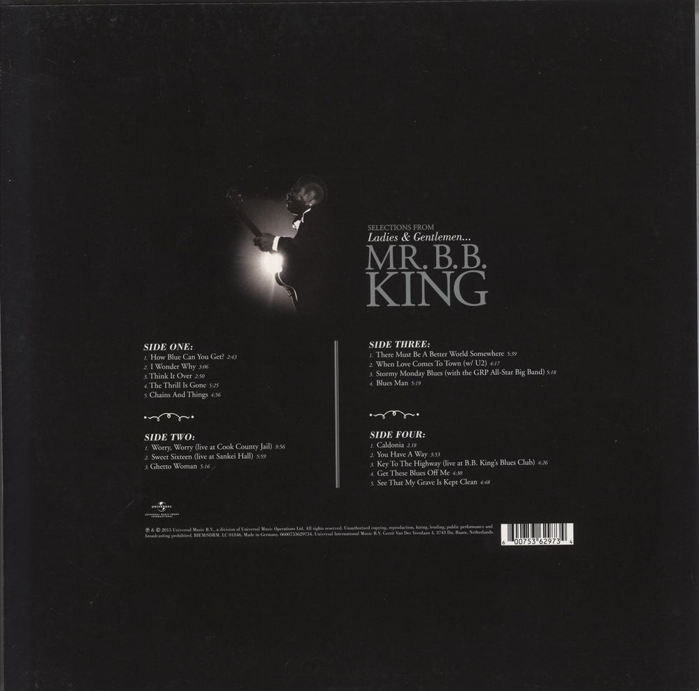 B B King Selections From: Ladies & Gentlemen ... Mr. B.B. King UK 2-LP vinyl record set (Double LP Album) 600753629734