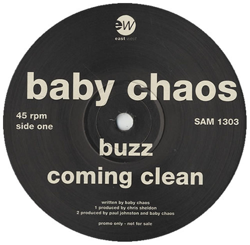 Baby Chaos Buzz UK Promo 12" vinyl single (12 inch record / Maxi-single) SAM1303