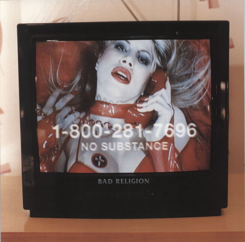 Bad Religion No Substance - Red Vinyl Dutch vinyl LP album (LP record) 6997-1