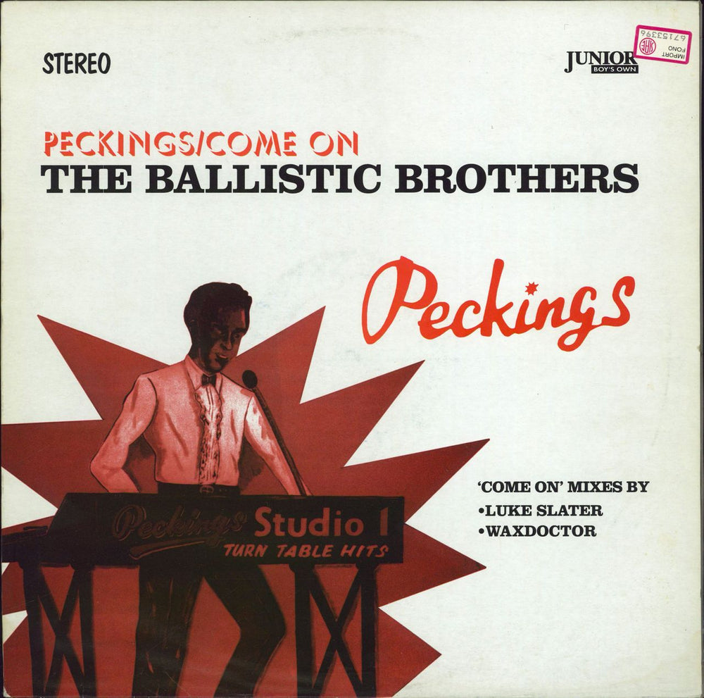 Ballistic Brothers Peckings UK 12" vinyl single (12 inch record / Maxi-single) JBO34