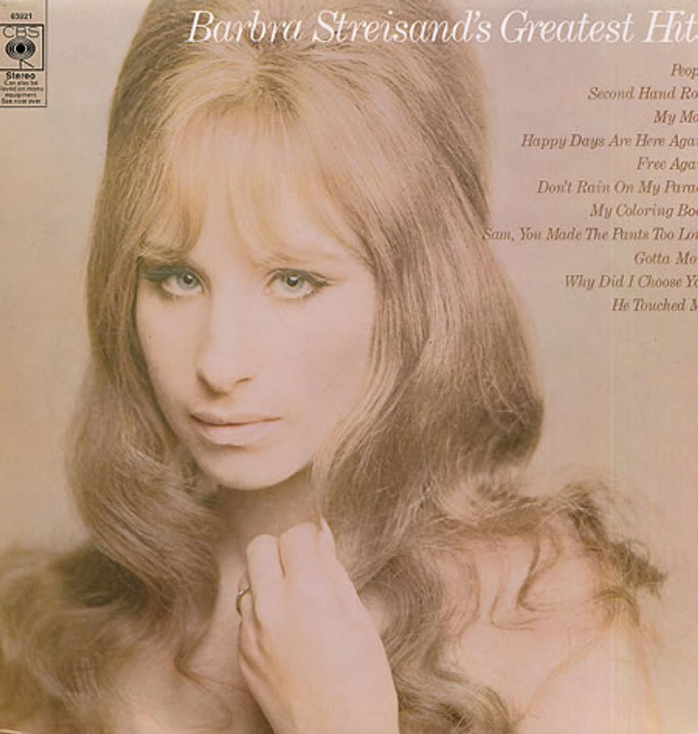 Barbra Streisand Greatest Hits - 3rd UK vinyl LP album (LP record) 63921